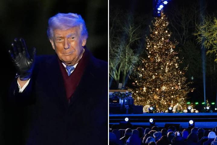 Trump declares his love for all US citizens -- even ones he dislikes -- after citing Jesus at Christmas tree lighting