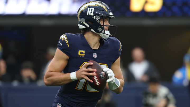 What channel is the Eagles at Chargers game on Monday Night Football?