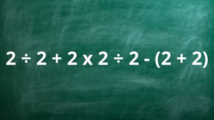 ¿Cuánto es 2 ÷ 2 + 2 x 2 ÷ 2 - (2 + 2)?: la cuenta matemática que pone a prueba a los genios