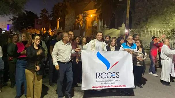 Oran por enfermos en el octavo día de la novena guadalupana