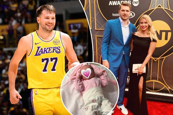Lakers star Luka Doncic welcomes second baby girl with Anamaria Goltes