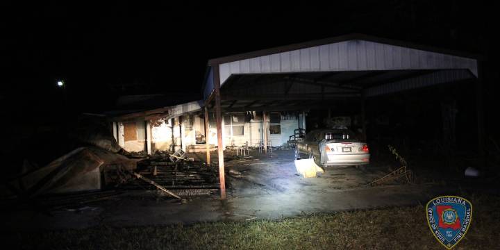 Rapides Parish woman arrested for aggravated arson following house fire