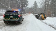 Vt. police report dozens of weather-related crashes on snowy day – NBC Boston