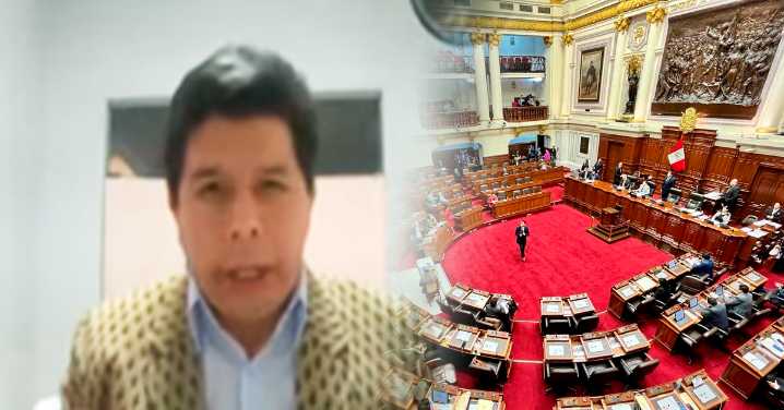Pedro Castillo reaparece desde prisión y se defiende virtualmente ante el Congreso frente a posible inhabilitación