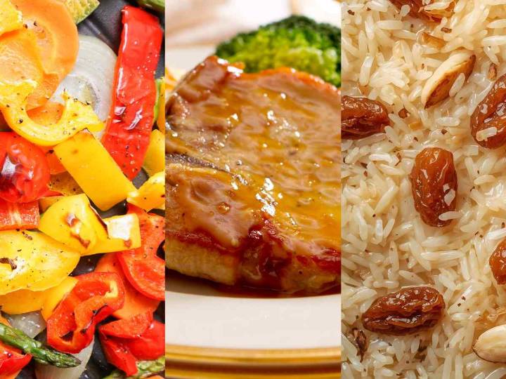 Menú completo con pierna de cerdo, para Navidad o Año Nuevo