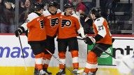 Flyers score 3 goals in under 1 minute, cruise past Sabres
