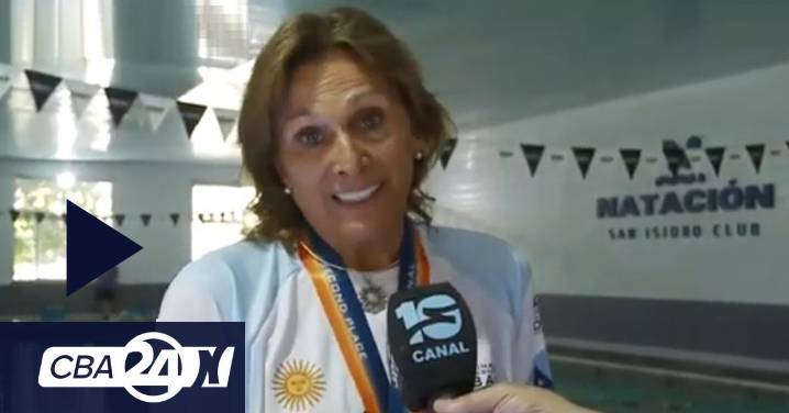 Nadadora premiada en Dubái: “para la natación no hay edad”