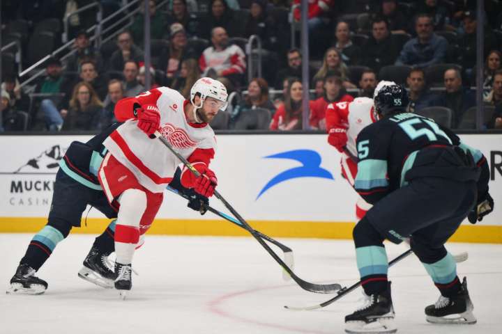 Patrick Kane scores last as Red Wings edge Kraken - The Rink Live | Coverage of youth, junior, high school and college hockey