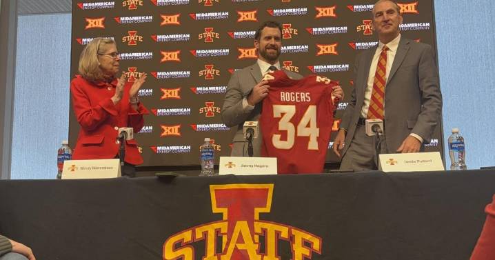 WATCH: Jimmy Rogers introduced as Iowa State football coach, answers questions