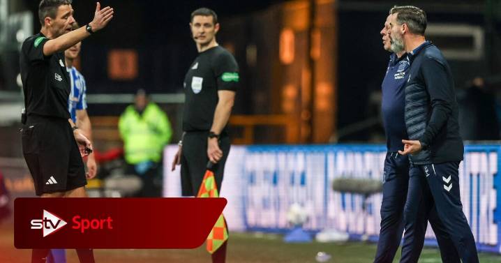 Kettlewell 'lost the head' before being shown red card in Kilmarnock's defeat to Rangers