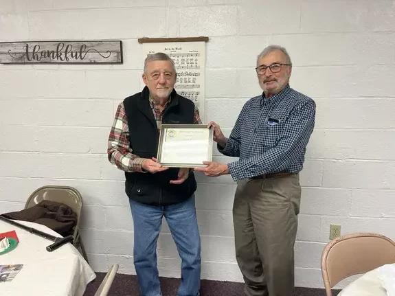 Jim King Receives Frankford Ruritan Award