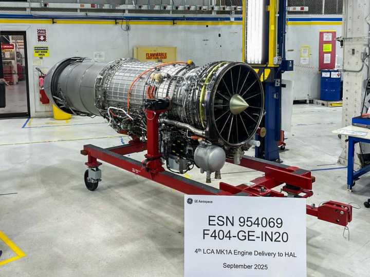 GE Aerospace hands over 5th F404-IN20 engine to HAL