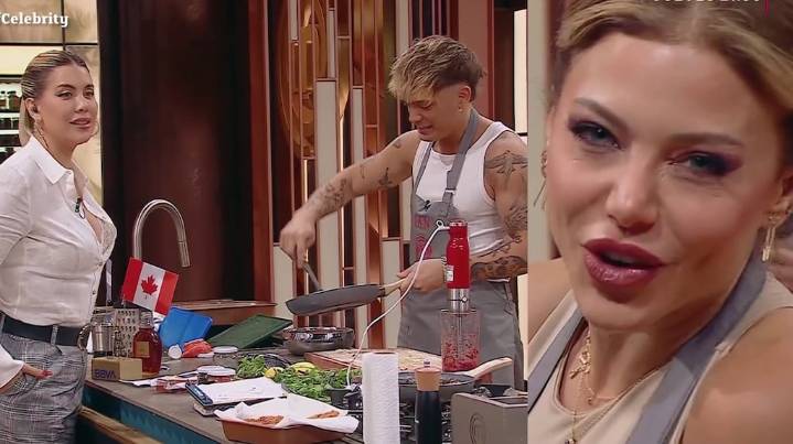 Wanda Nara incomodó a Ian Lucas con una pregunta sobre su relación con Evangelina Anderson en MasterChef Celebity: "¿Hubo algo?"