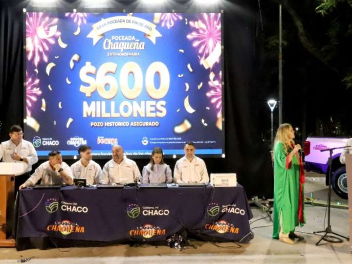 Fin de año millonario: Lotería Chaqueña lanzó una Poceada Extraordinaria con un premio récord de $600 millones