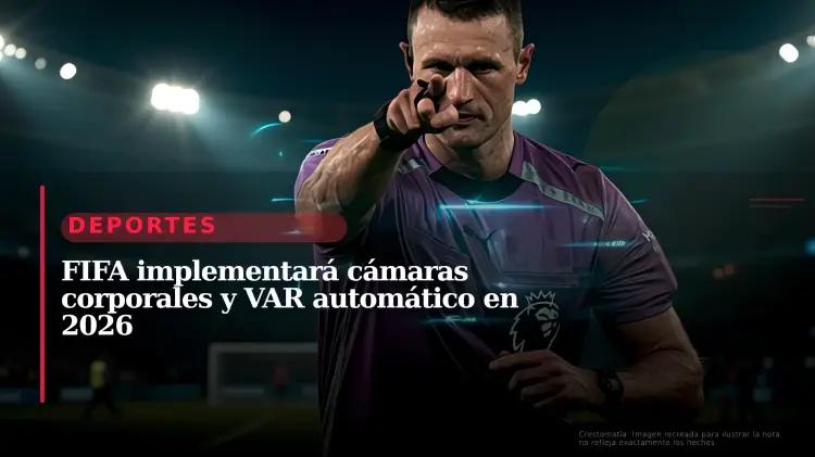 FIFA evalúa cámaras corporales en árbitros para revolución en el Mundial 2026