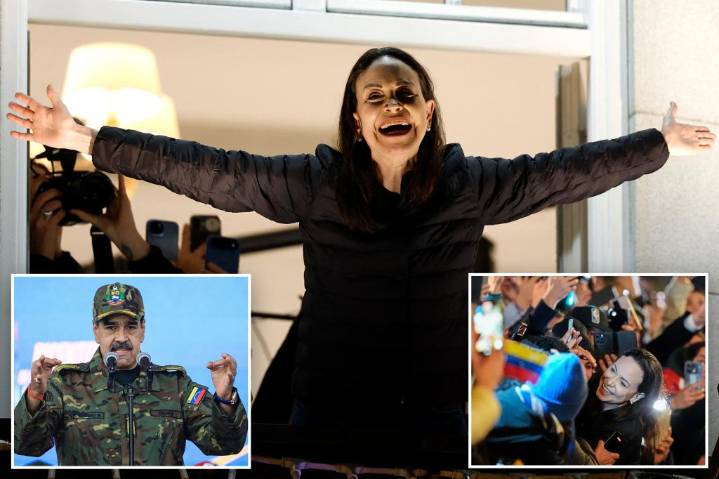 Venezuelan opposition leader Machado reappears in Norway after months in hiding