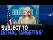 White House DEFENDS Attacks On 'Narco-Terrorist' Boats, Says Strikes Are 'Self Defense'