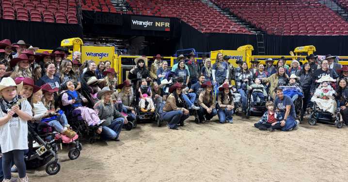Local kids with special needs bond with NFR cowboys and cowgirls