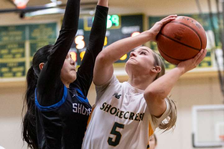 Shorecrest girls pick up first win in nailbiter