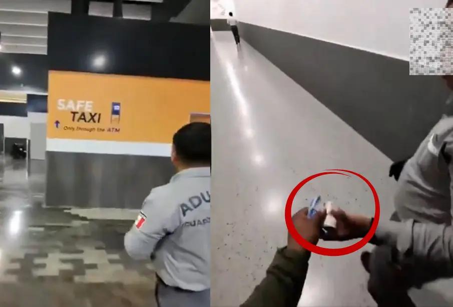 Video: Acusan a elementos de la Guardia Nacional de extorsionar a ciudadano en el AICM