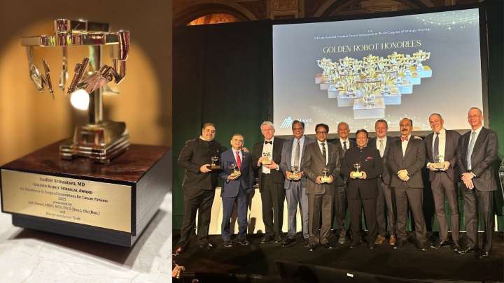 Indian robotic surgery pioneers honoured with Golden Robot Surgical Awards