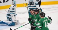 Rantanen has goal and 2 assists as Stars beat Sharks 4-1 to extend point streak to nine games