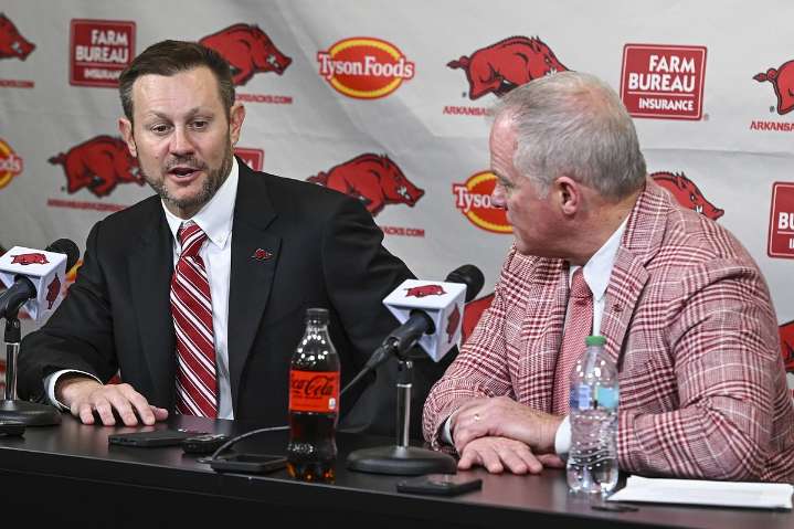 Silverfield confident during Arkansas intro; Yurachek touts early returns