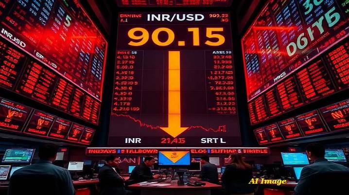 Rupee Crashes Past 90-a-Dollar; Markets Jittery as India–US Trade Deal Faces Delays