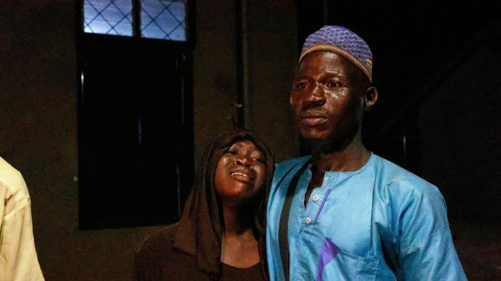 Nigerian children reunite with their parents after being released from abduction