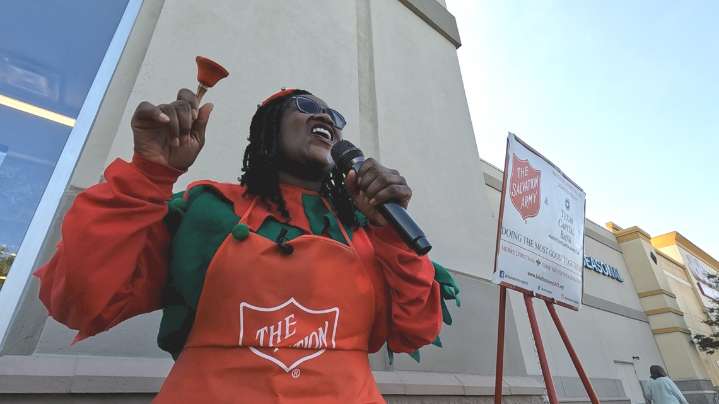 'It all adds up': As holiday need grows, one Salvation Army bell ringer’s joy rings louder