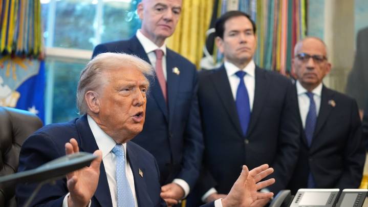 Trump's immigration message is colliding with his welcome to World Cup fans