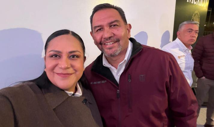 Un gusto saludar a mi amiga: comparte Cruz foto con Montiel