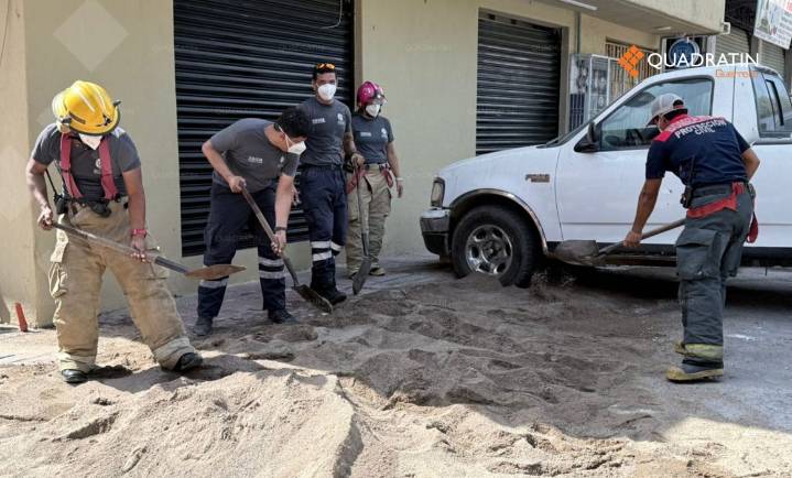 Fuga de gas-cloro provoca cierre de calles en Zihuatanejo