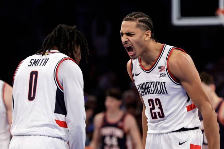 UConn meets No. 21 Kansas in blue