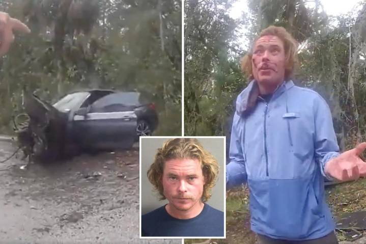 Florida whacko claims he was 'teleported' into stolen BMW that he crashed at 130 mph: 'You saved me from the aliens'