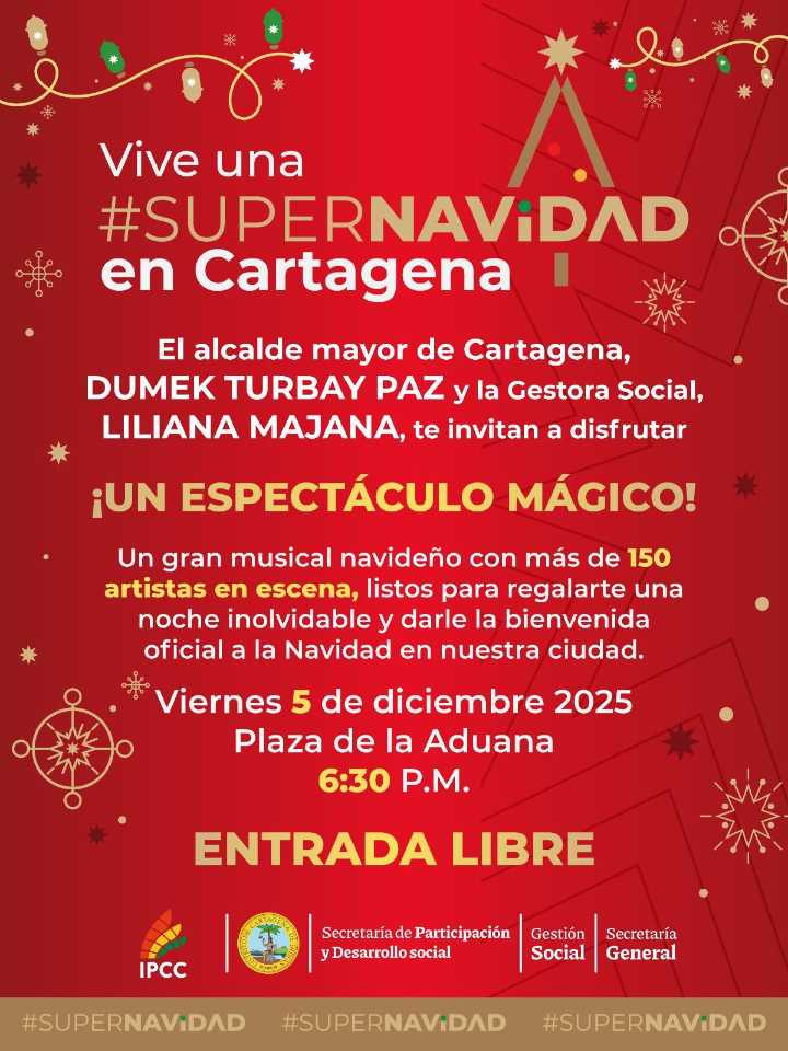 Cartagena se alista para encender su alumbrado navideño