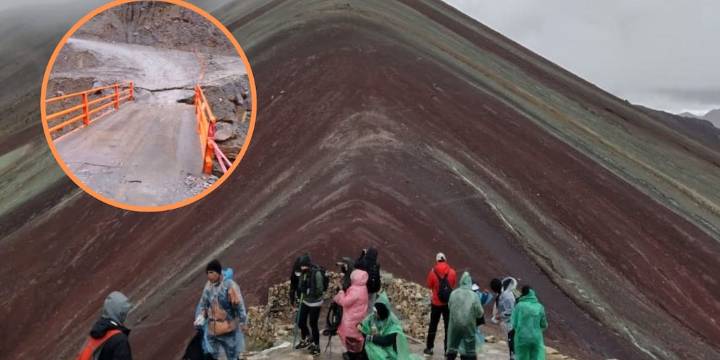 Modifican acceso a la Montaña de Siete Colores Vinicunca tras colapso de puente en Cusco