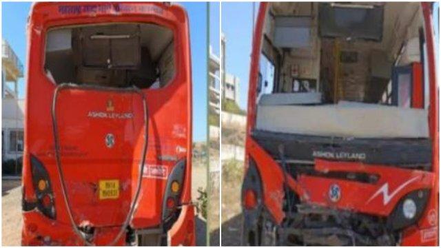 Panic and Injuries as MSRTC Buses Crash During College Field Trip on Pune