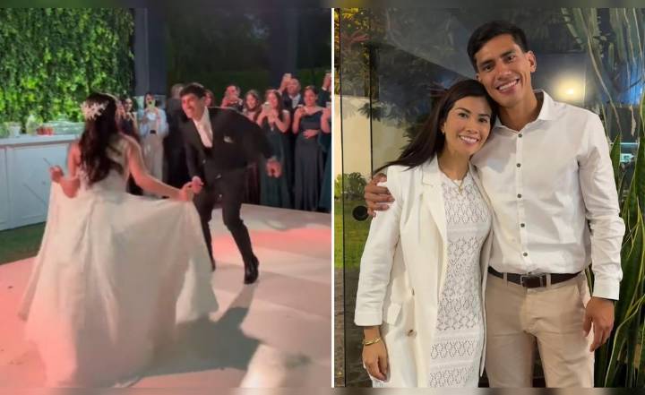 'Tunche' Rivera se luce bailando al ritmo de 'Anaconda' junto a su esposa en celebración de su boda