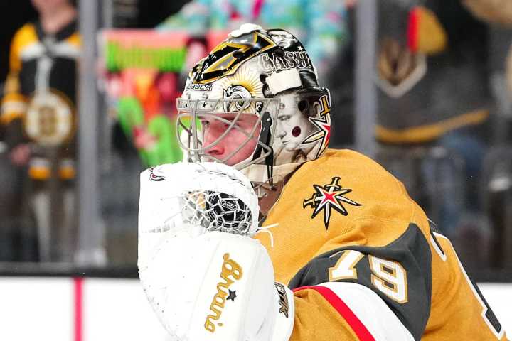 Carter Hart, back from acquittal, leads Knights past Blackhawks in SO - The Rink Live | Coverage of youth, junior, high school and college hockey