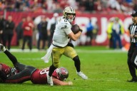 Bucs beaten at home by Saints rookie QB Shough’s 2 TD runs