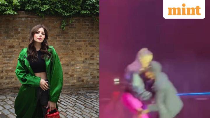 Kanika Kapoor stage scare: Fan rushes to stage, grabs singer mid