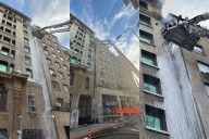 FOTOS Y VIDEO. Las imágenes que dejó el incendio en oficinas de Gendarmería y obligó a cortar el tránsito en pleno centro de Santiago