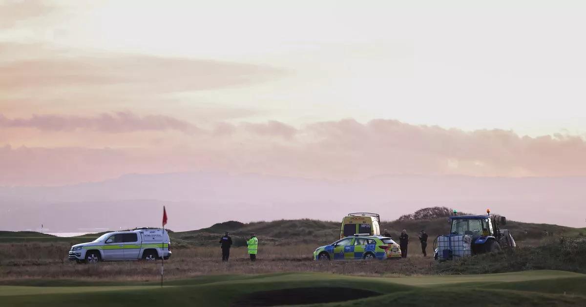 Smoke plumes across sky as bomb squad performs controlled explosion