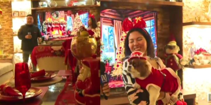 Una vivienda de Comas convierte todos sus espacios en un homenaje a la Navidad y lo puedes visitar