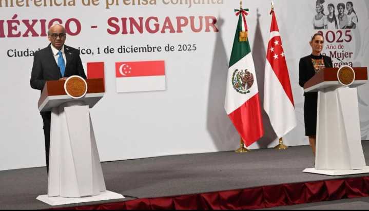 Presidente de Singapur celebra relaciones bilaterales con México