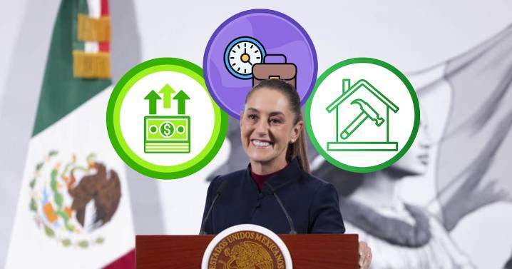 Sheinbaum prometió la reducción de jornada laboral a 40 horas, aumento de salario mínimo, más vivienda y un impulso a la producción nacional para 2026