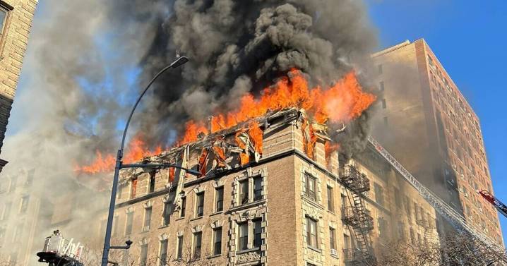 New York fire LIVE: Huge blaze engulfs apartment building