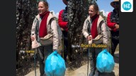 Russian woman cleans litter on Himalayan trek, urges visitors to respect nature