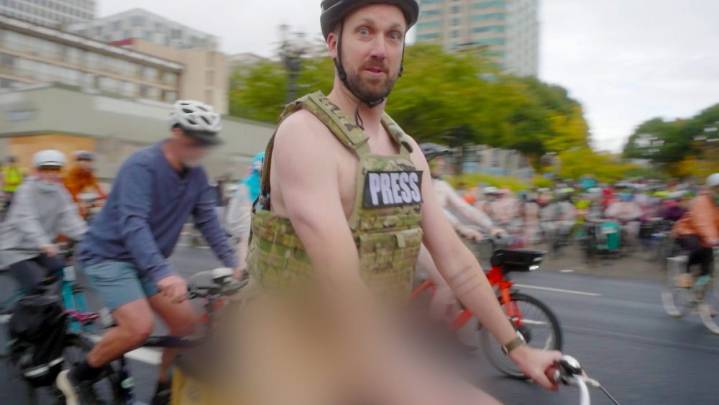 Jordan Klepper Got Pepper Sprayed at Naked Protest for The Daily Show